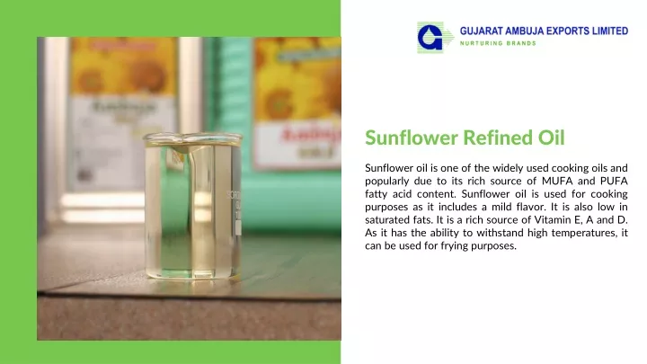 sunflower refined oil