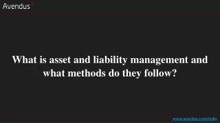 what is asset and liability management and what