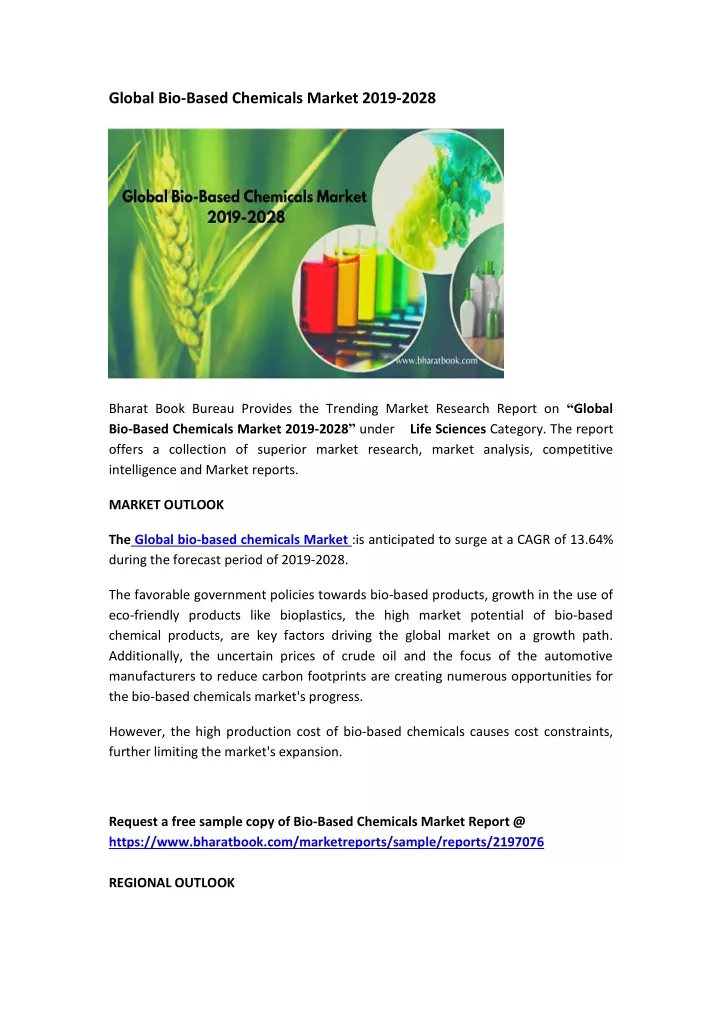 global bio based chemicals market 2019 2028