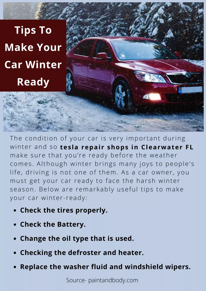 tips to make your car winter ready