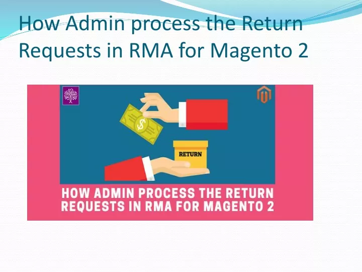 how admin process the return requests in rma for magento 2