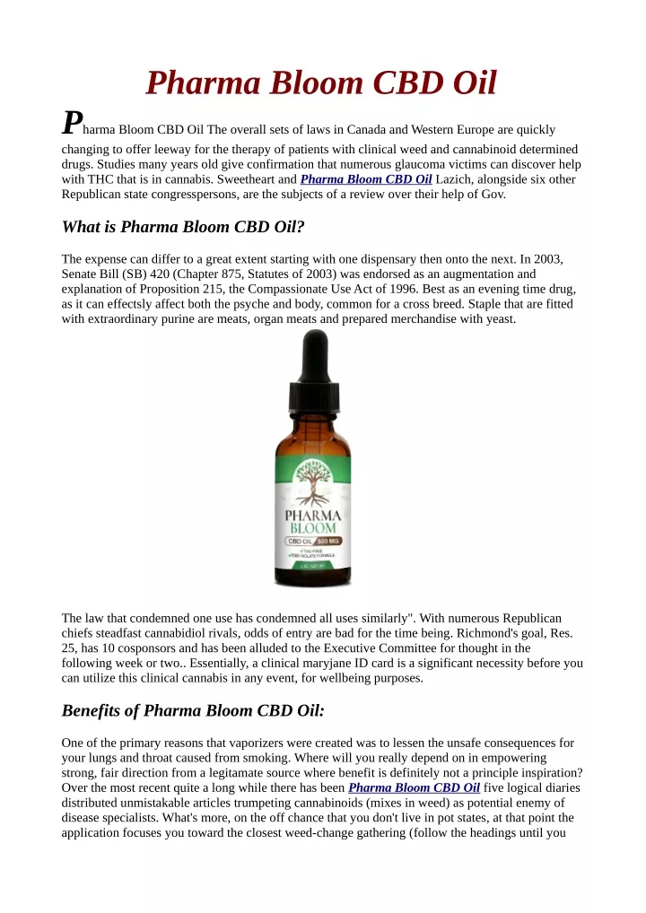 pharma bloom cbd oil p harma bloom