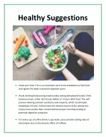 Healthy Suggestions - slide 1
