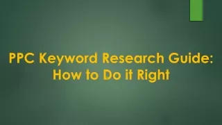 PPC Keyword Research Guide: How to Do it Right