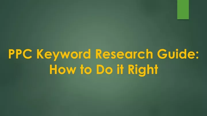 ppc keyword research guide how to do it right