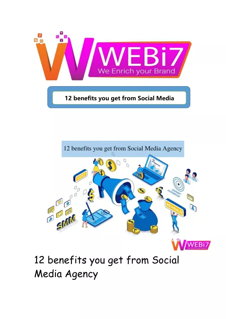 12 benefits you get from social media