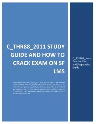 c thr88 2011 study guide and how to crack exam