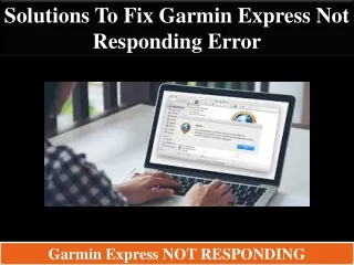 Solutions to Fix Garmin Express not responding error
