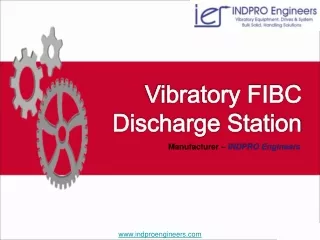 vibratory fibc discharge station