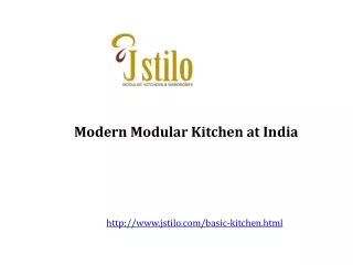 Modern Modular Kitchen at India