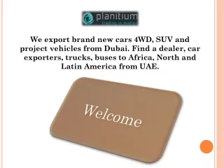 we export brand new cars 4wd suv and project
