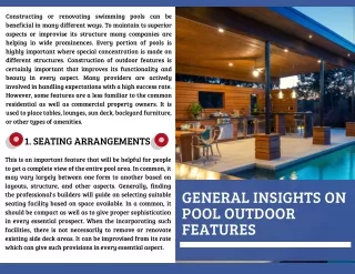 constructing or renovating swimming pools