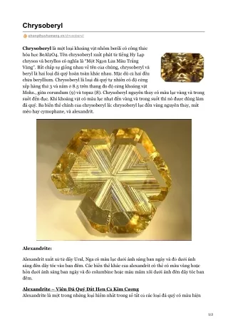 chrysoberyl