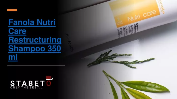 fanola nutri care restructuring shampoo 350 ml