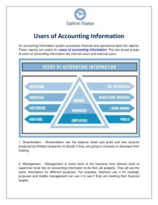 Users of Accounting Information