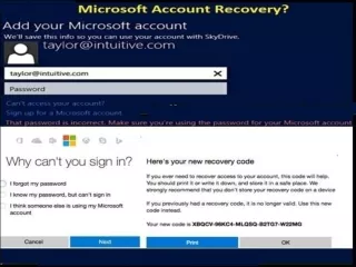 Microsoft account recovery-Get password reset instantly