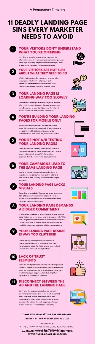 11 Deadly Landing page sins Every Marketer Needs to Avoid