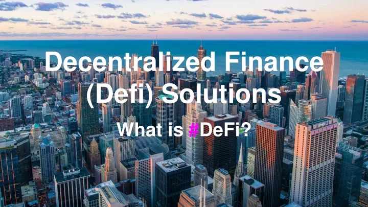 decentralized finance defi solutions