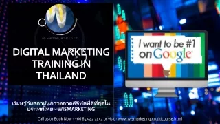 Learn  Best Digital Marketing Training in Thailand - Wismarketing