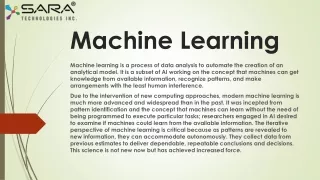 machine learning