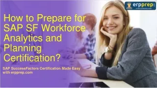 how to prepare for sap sf workforce analytics