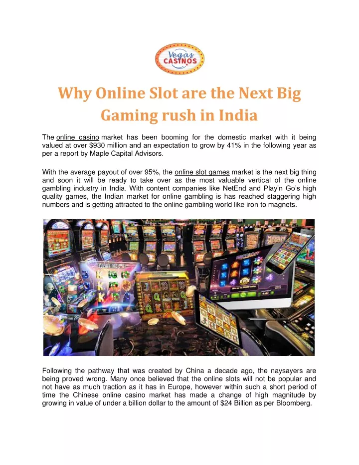 why online slot are the next big gaming rush