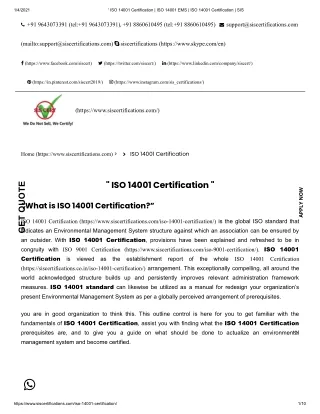 10 Things Most People Don't Know About ISO 14001 Certification.