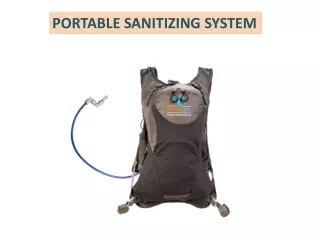 PORTABLE SANITIZING SYSTEM