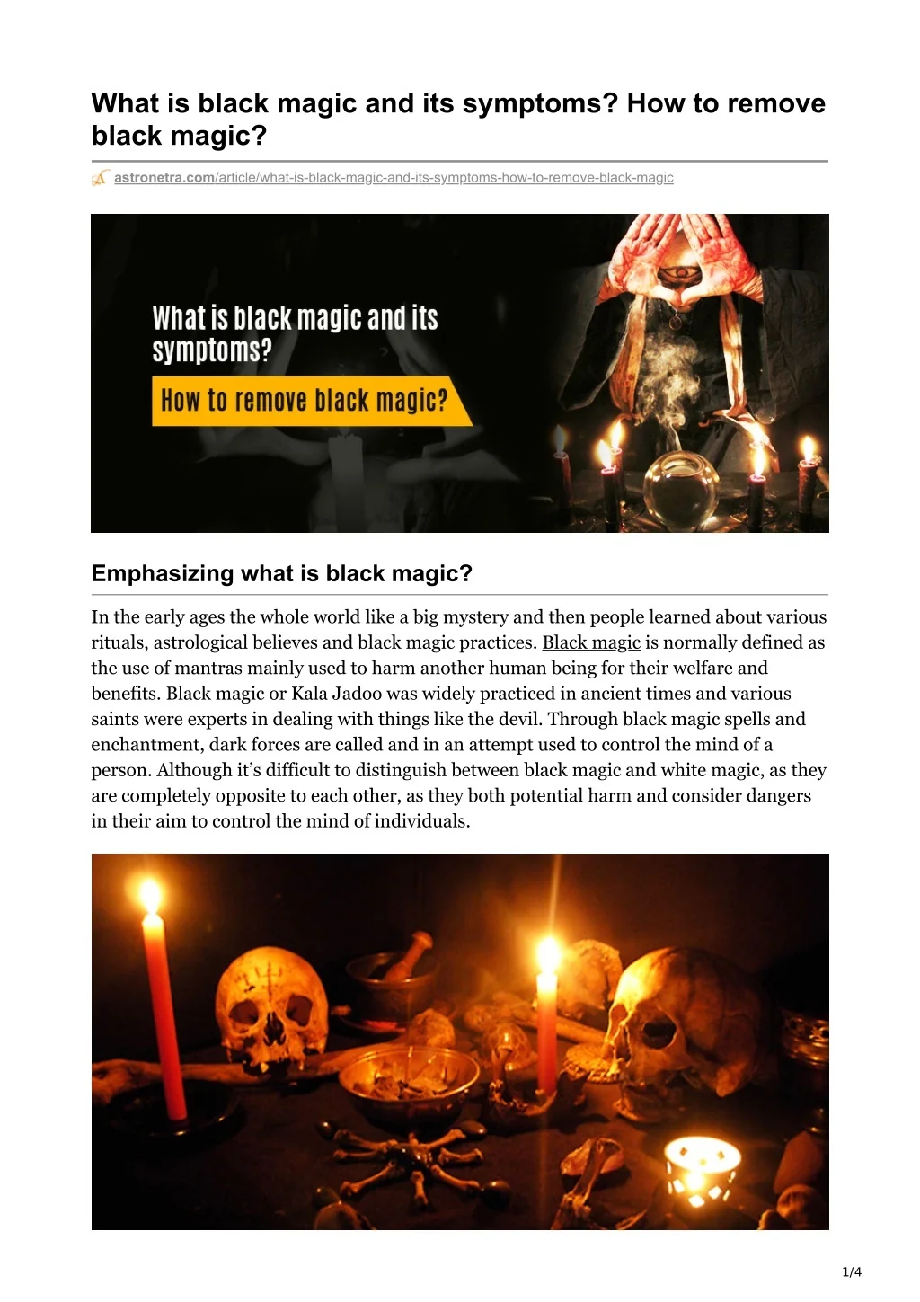 PPT - What is black magic and its symptoms? How to remove black magic ...