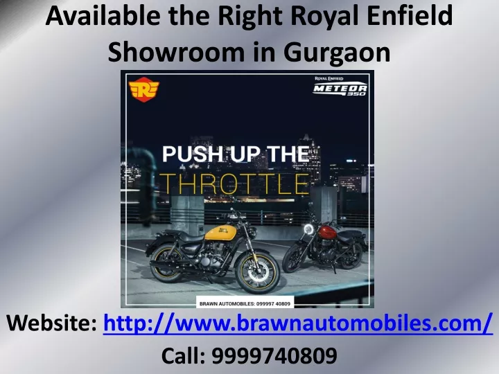 available the right royal enfield showroom in gurgaon