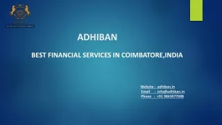 FD Calculator-  Adhiban