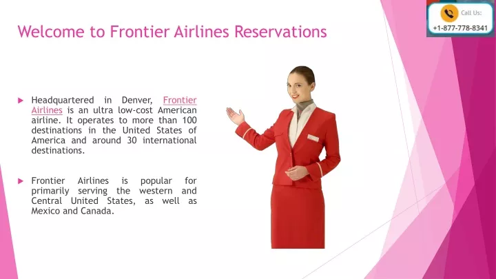 welcome to frontier airlines reservations