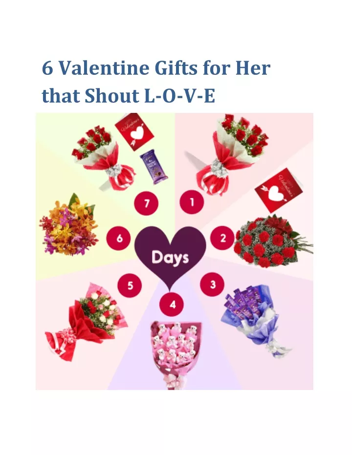 6 valentine gifts for her that shout l o v e