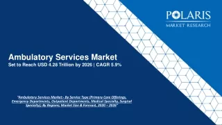 ambulatory services market set to reach usd 4 28 trillion by 2026 cagr 5 9