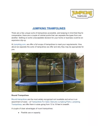 jumpking trampolines