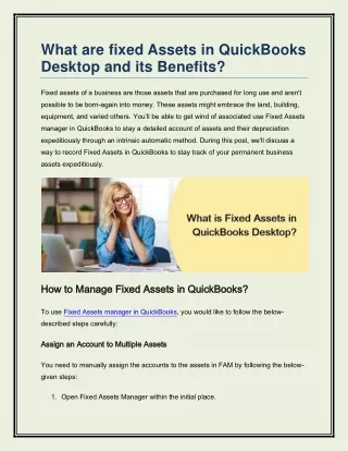 what are fixed assets in quickbooks desktop