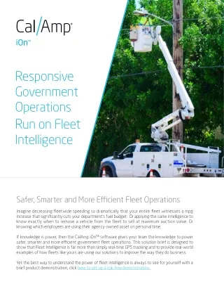 responsive government operations run on fleet