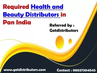 required health and beauty distributors