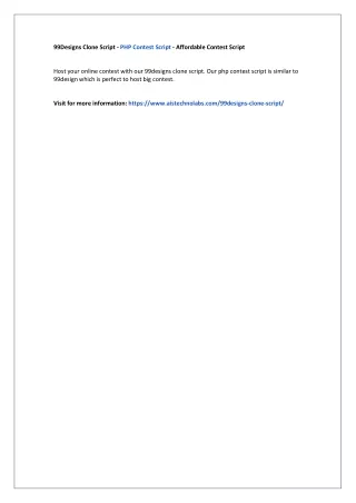 99designs clone script php contest script