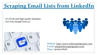 scraping email lists from linkedin