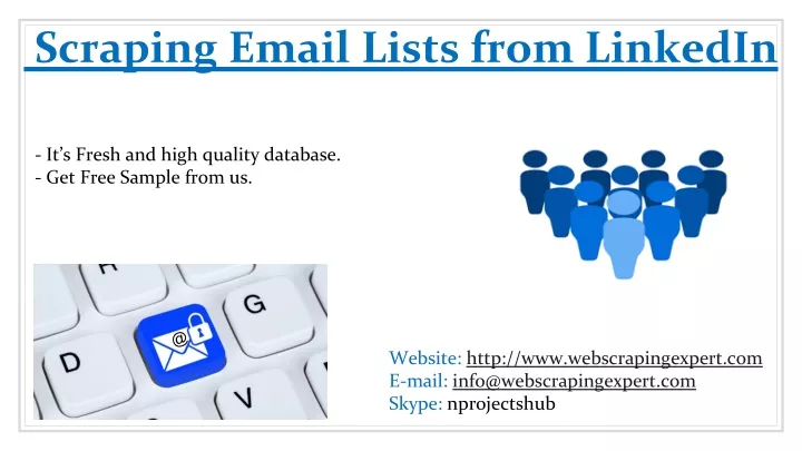 scraping email lists from linkedin