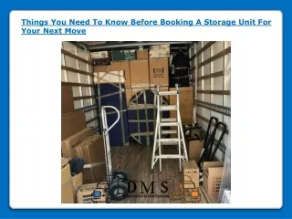 Things You Need To Know Before Booking A Storage Unit