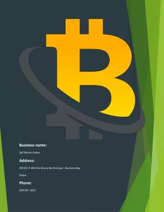 Sell Bitcoin Dubai