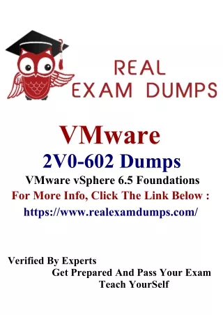 VMware 2V0-602 Dumps Study Material - RealExamDumps
