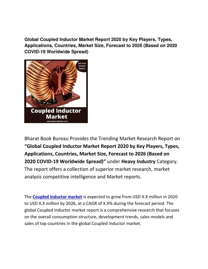 global coupled inductor market report 2020