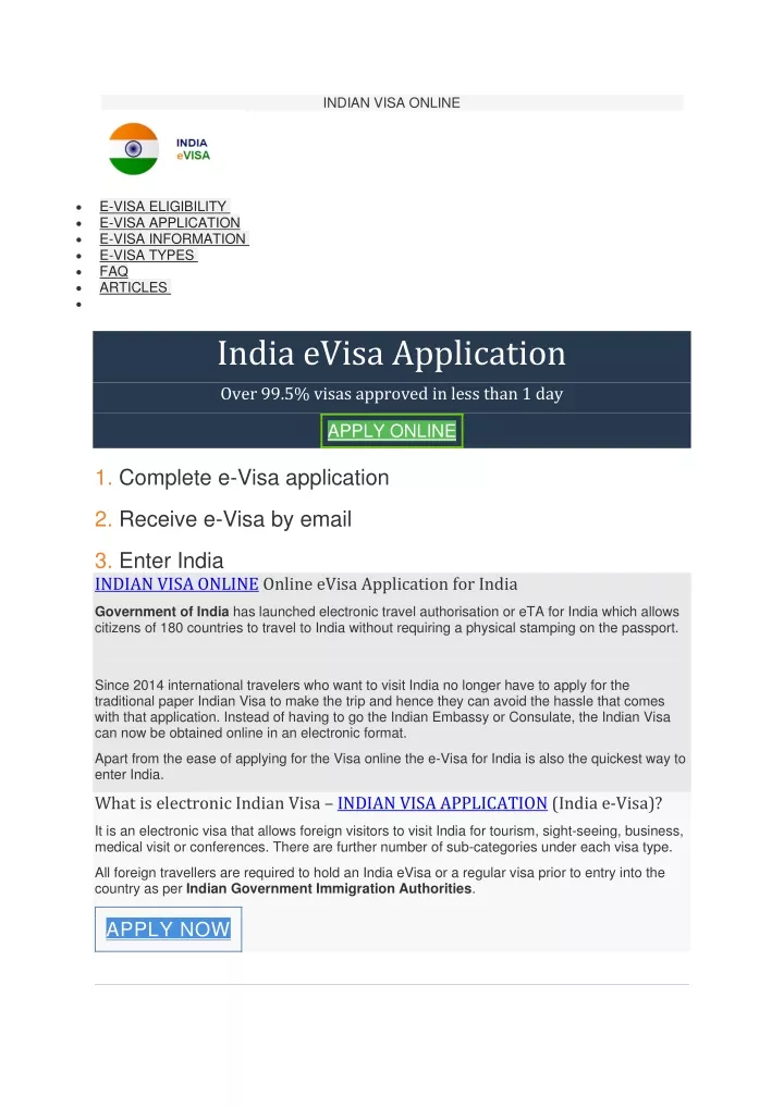 indian visa online