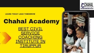 Best Civil Service Coaching Institute in Tiruppur | Chahal Academy