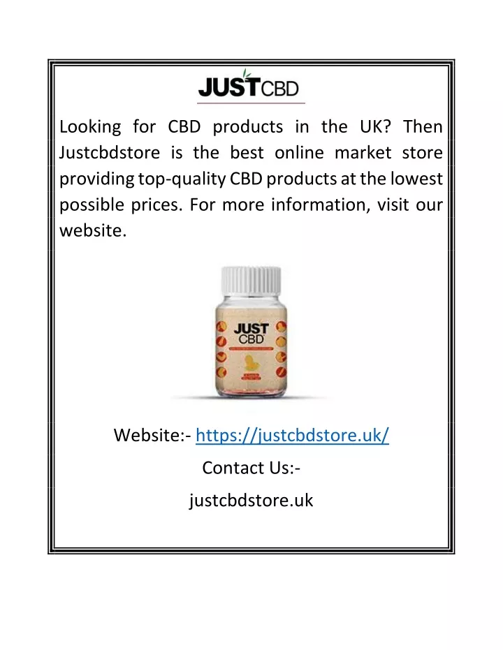 looking for cbd products in the uk then