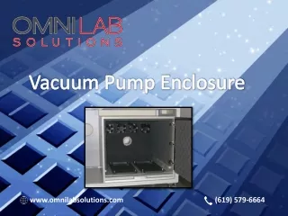 vacuum pump enclosure