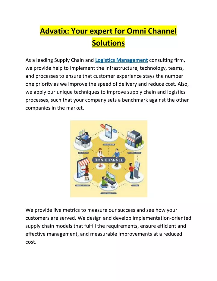 advatix your expert for omni channel solutions